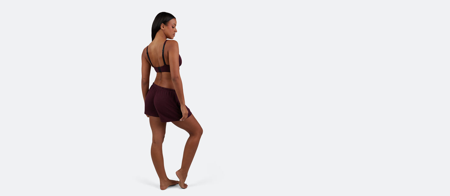 Women's Modal Short | Heather Wine