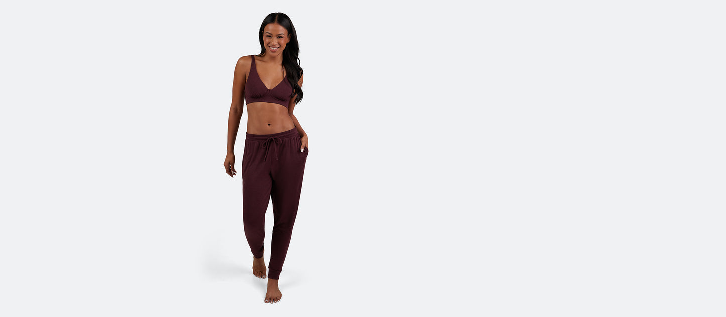 Women's Modal Jogger | Heather Wine