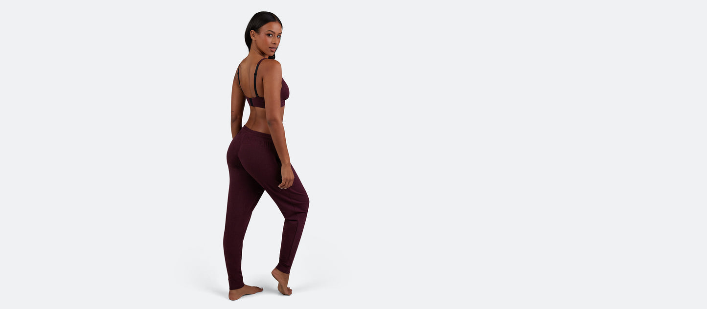 Women's Modal Jogger | Heather Wine