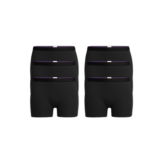 Boyshort 6-Pack | Black