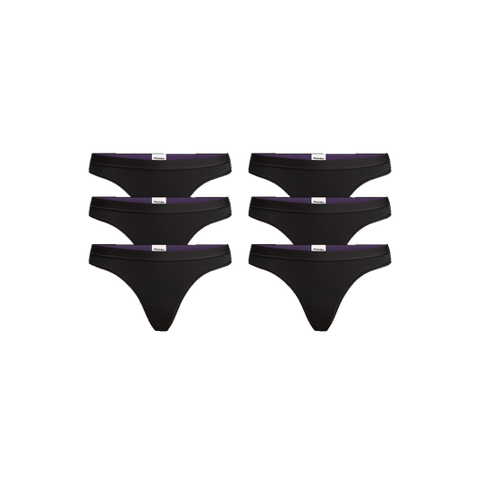 Thong 6-Pack | Black