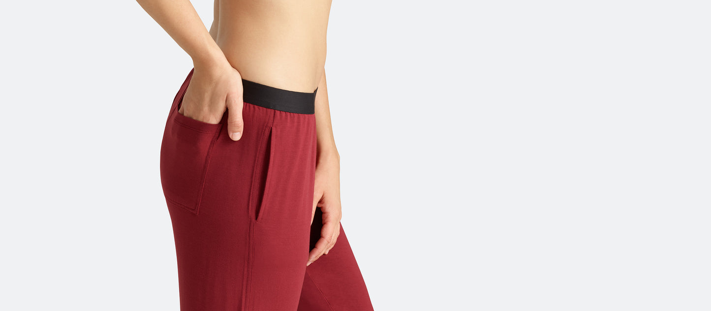 Women's Lounge Pants | Cabernet