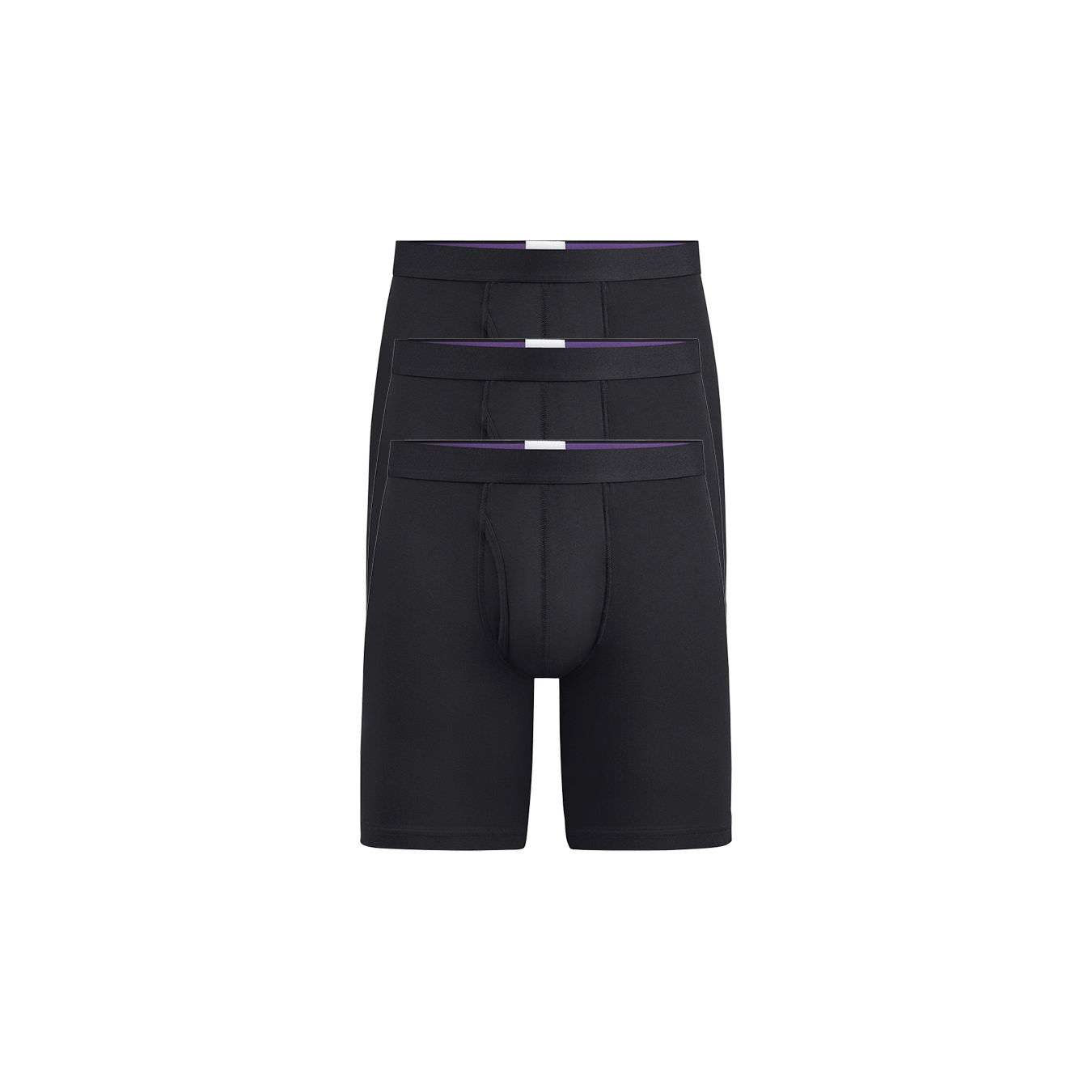 The Ball Caddy™ Long Boxer Brief w/ Fly 3-Pack | Black