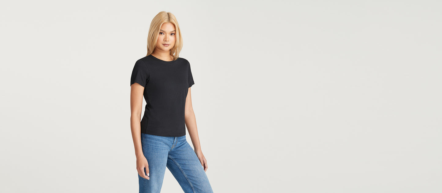 Women's Daily Crew Tee 3-Pack | Black