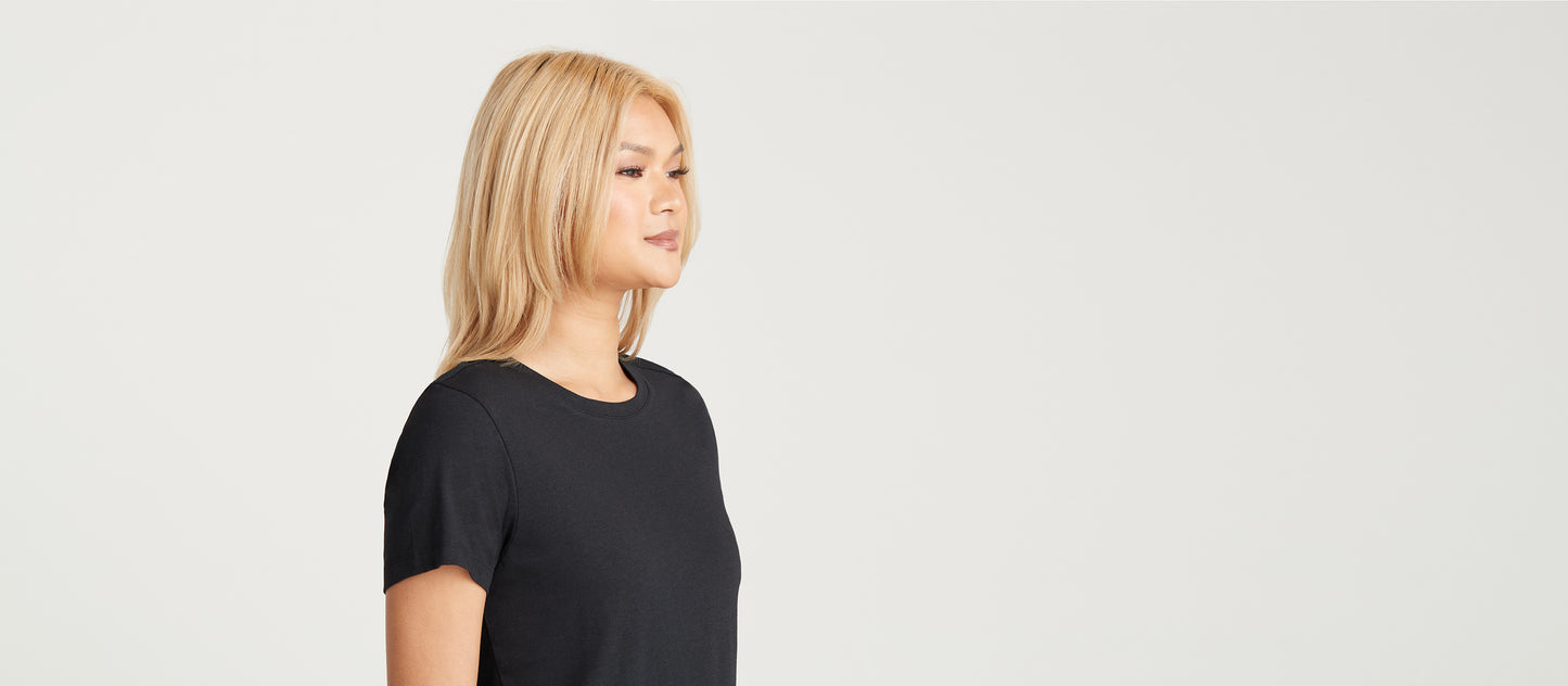 Women's Daily Crew Tee | Black