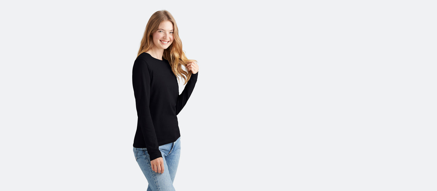 Women's Daily Longsleeve Tee 3-Pack | Black