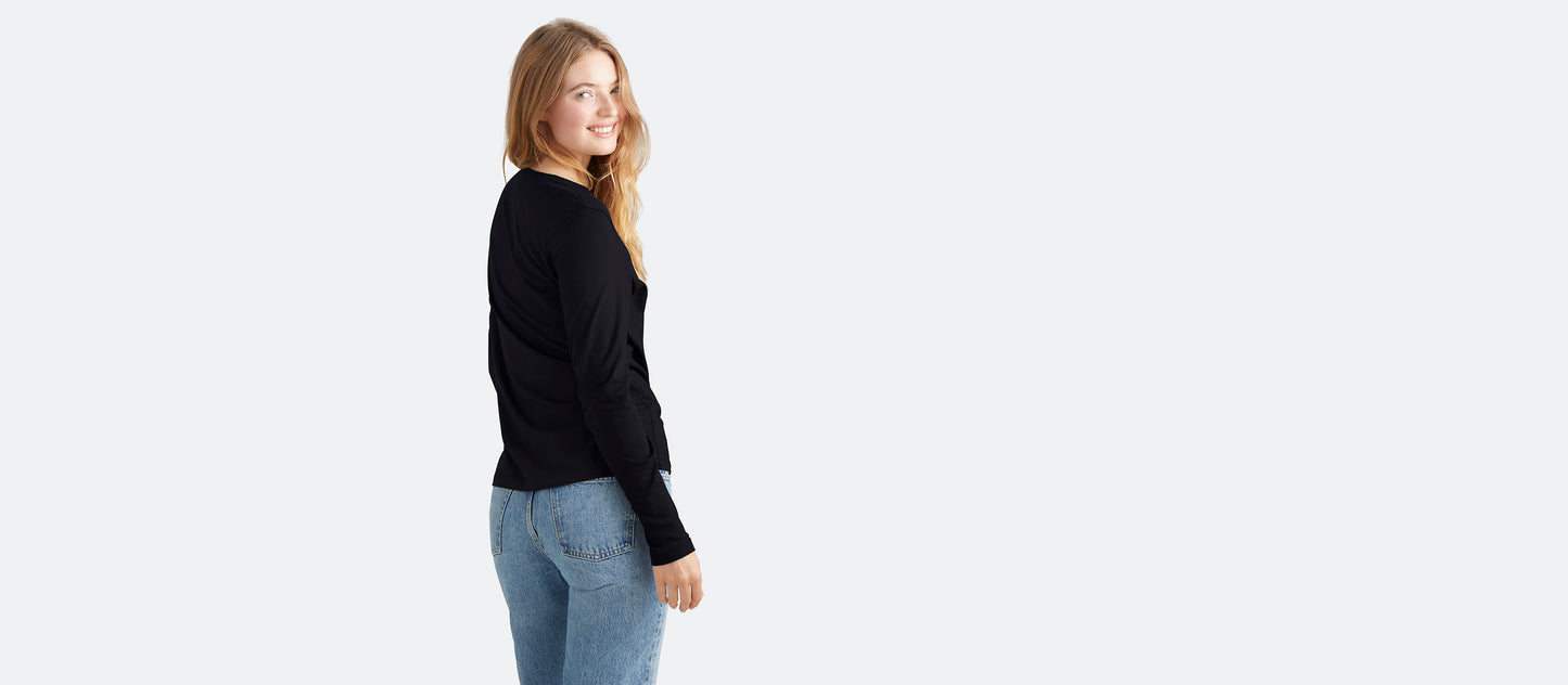 Women's Daily Longsleeve Tee 3-Pack | Black