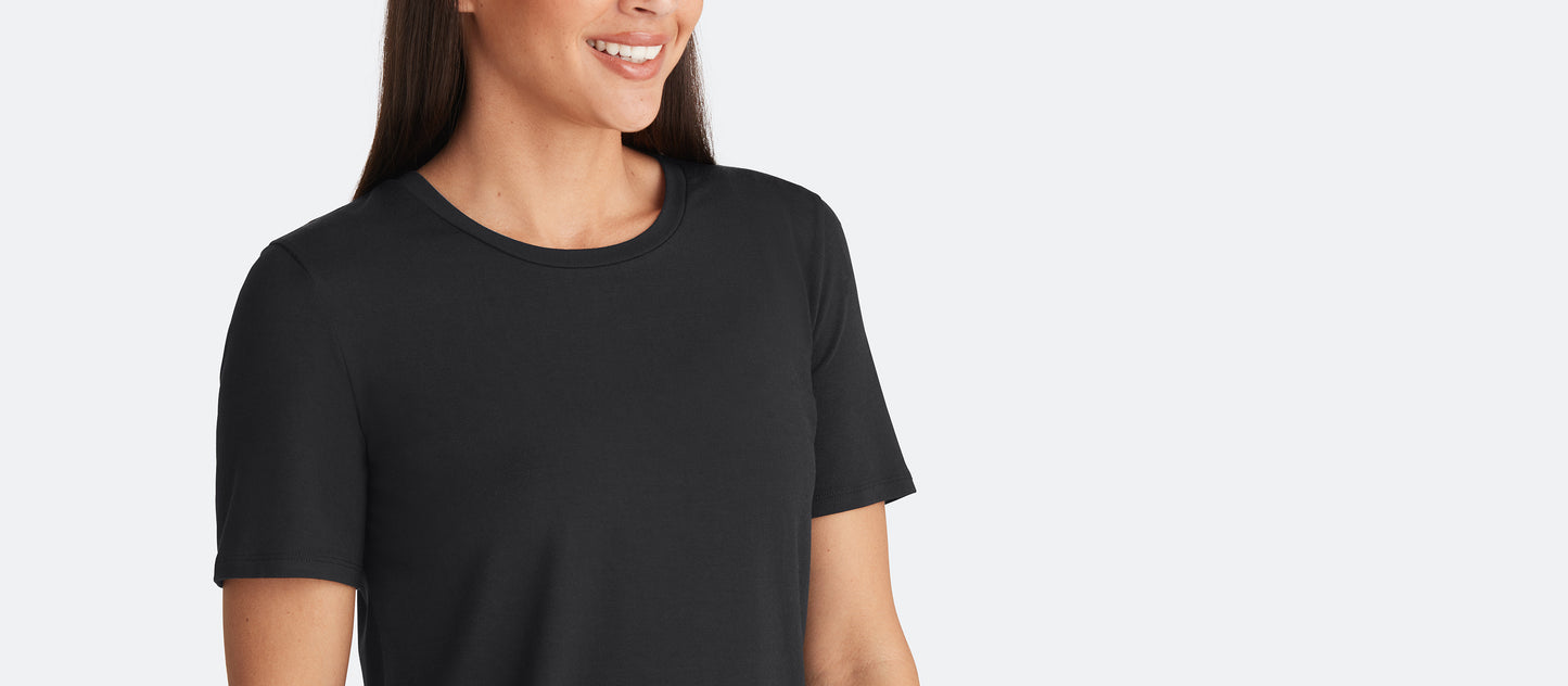 Women's Modal Crew Tee | Black