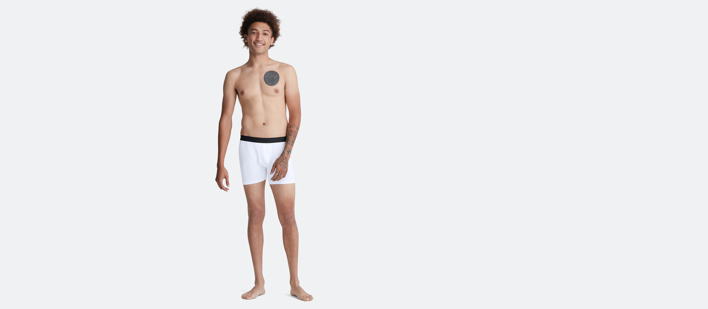 Boxer Brief w/ Fly | White