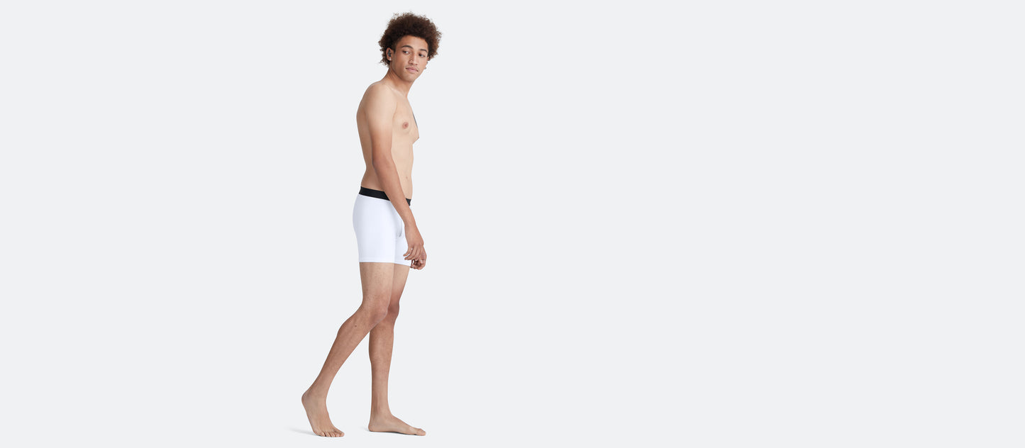 Boxer Brief w/ Fly | White