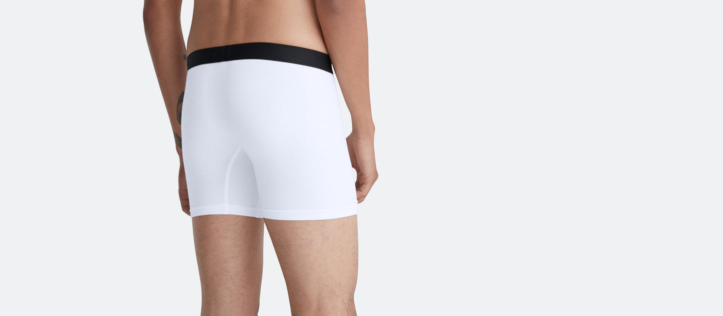 Boxer Brief w/ Fly | White