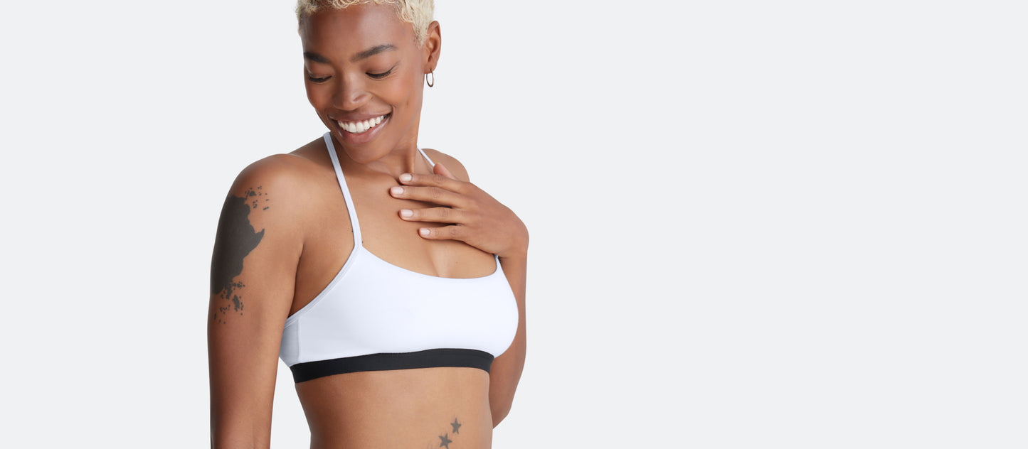 T-Back Bralette | White