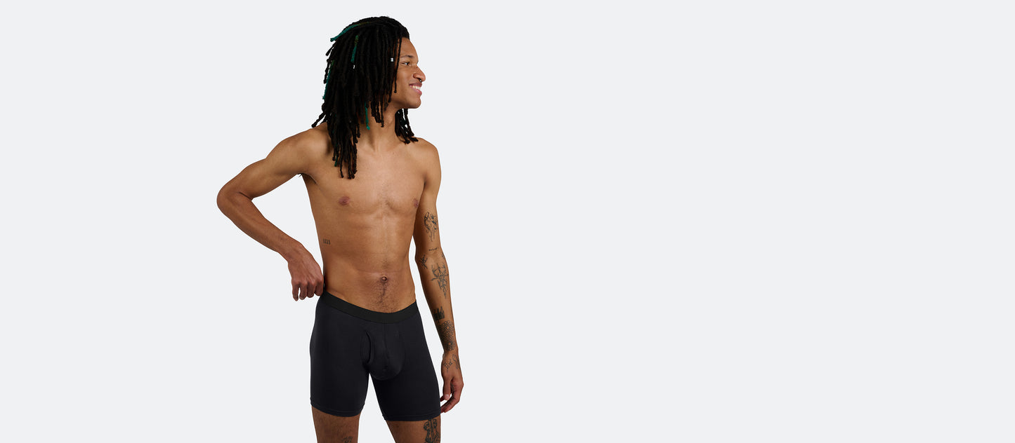 The Ball Caddy™ Boxer Brief w/ Fly 6-Pack | Black