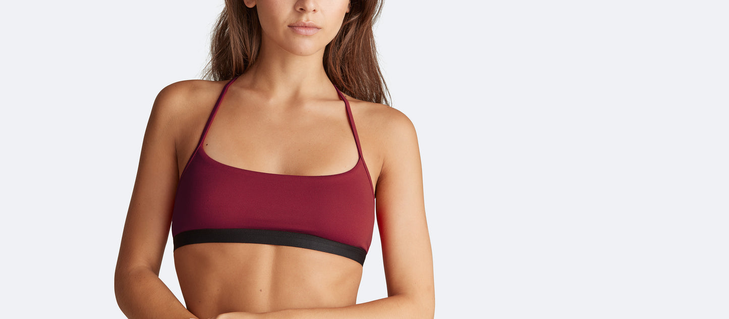 T-Back Bralette | Cabernet