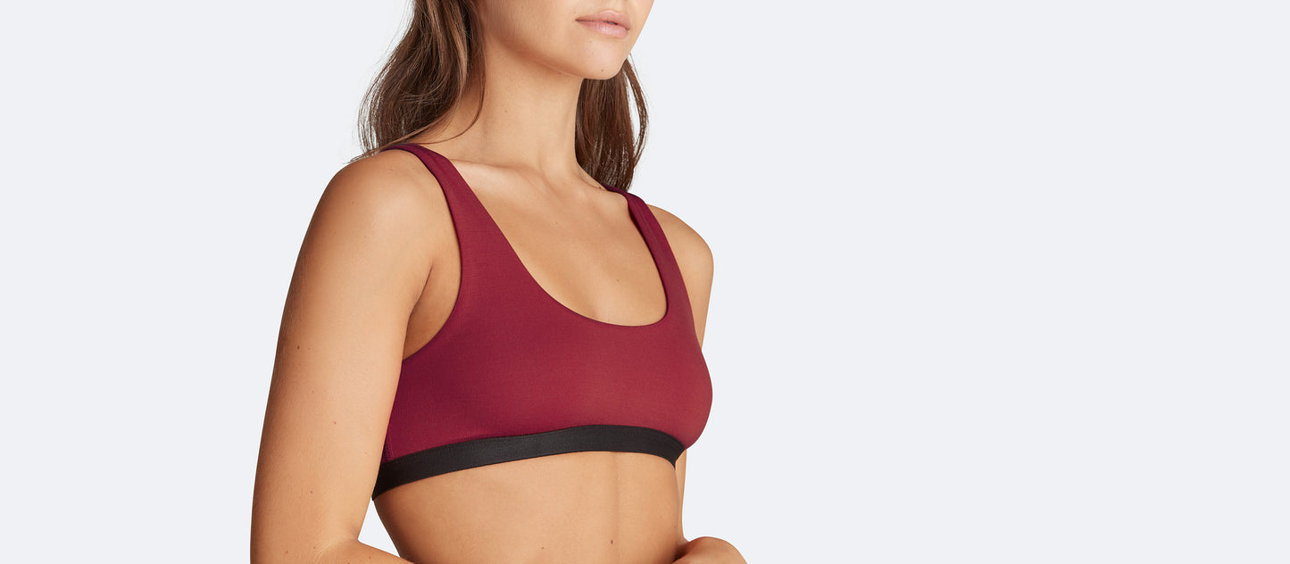 U-Back Bralette | Cabernet