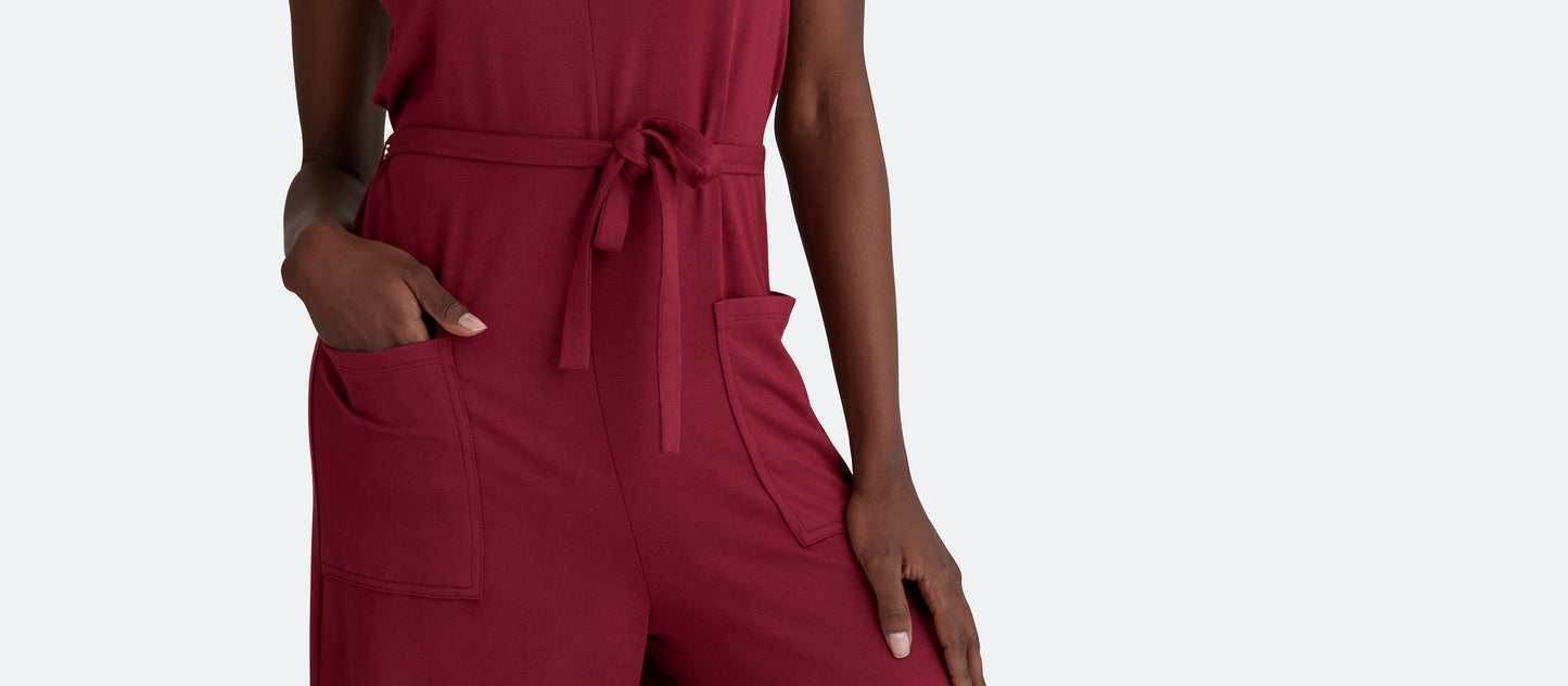 Women's Modal Jumpsuit | Cabernet