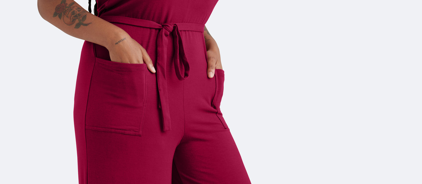 Women's Modal Jumpsuit | Wine 'n Dine