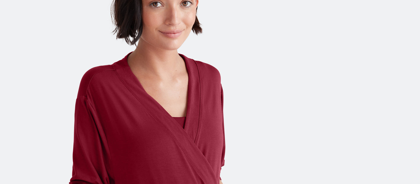 Women's Modal Robe | Cabernet