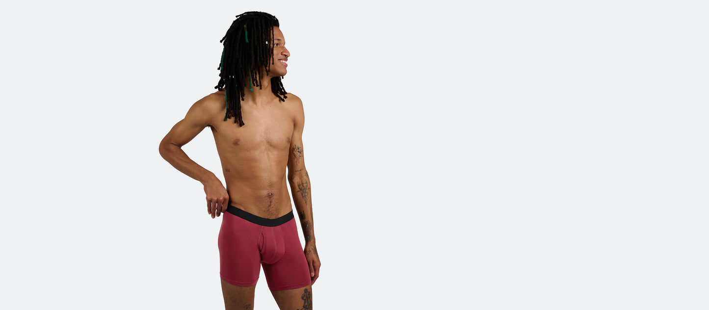 The Ball Caddy™ Boxer Brief w/ Fly | Cabernet