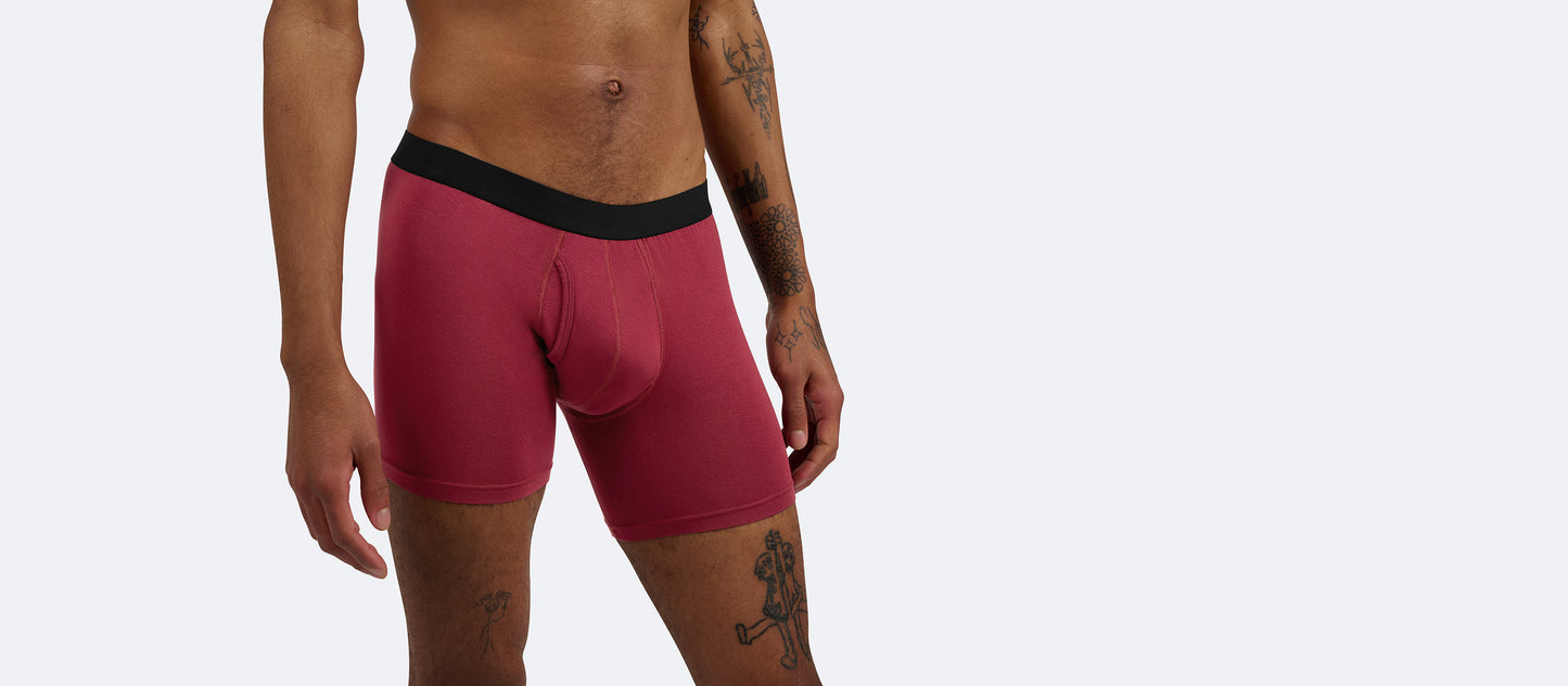 The Ball Caddy™ Boxer Brief w/ Fly | Cabernet