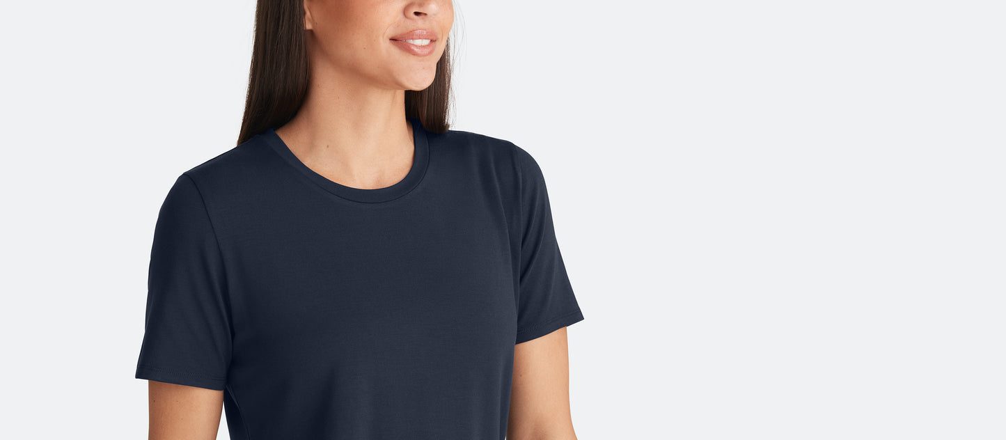 Women's Modal Crew Tee | Dark Sapphire