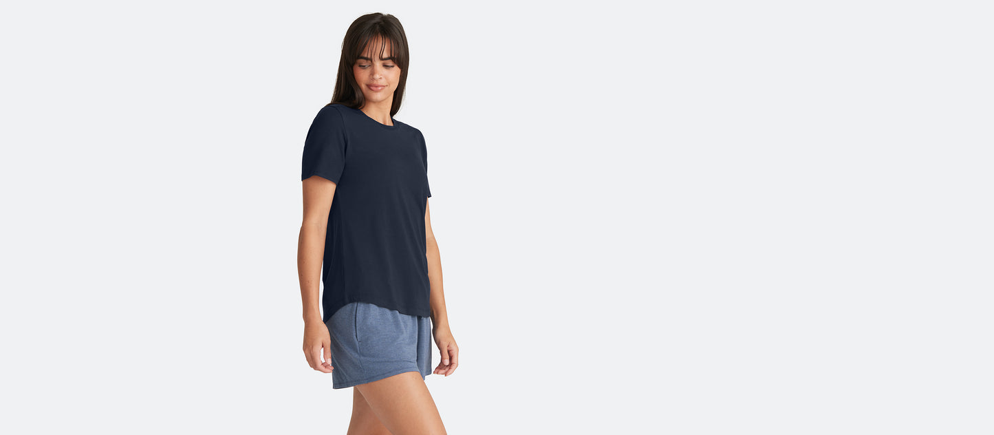 Women's Modal Crew Tee | Dark Sapphire