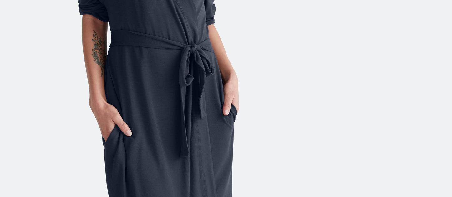 Women's Modal Robe | Dark Sapphire