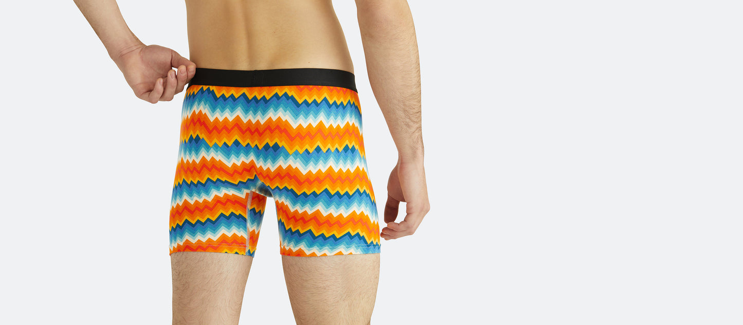 Boxer Brief w/ Fly | Groovy Chevron