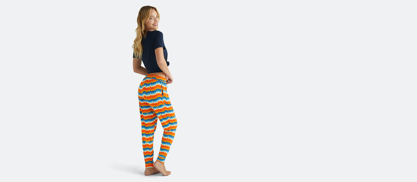 Women's Modal Jogger | Groovy Chevron