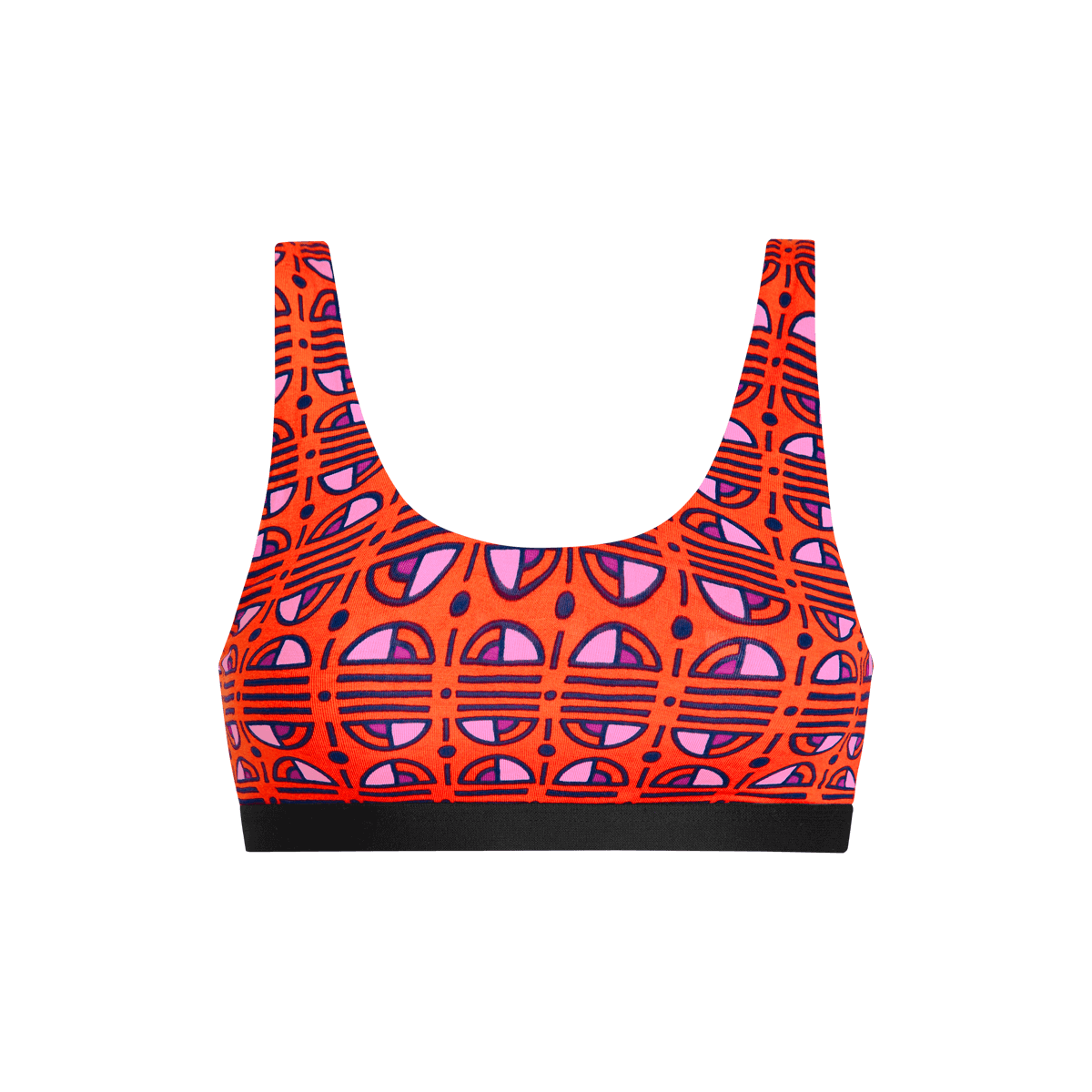 U-Back Bralette | GeoStripe