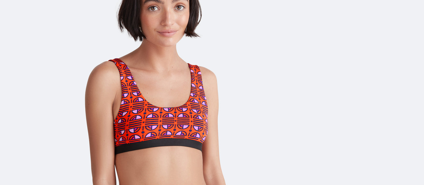 U-Back Bralette | GeoStripe