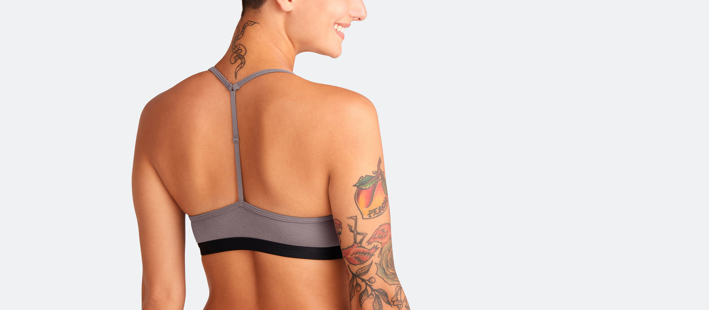 T-Back Bralette | Grey