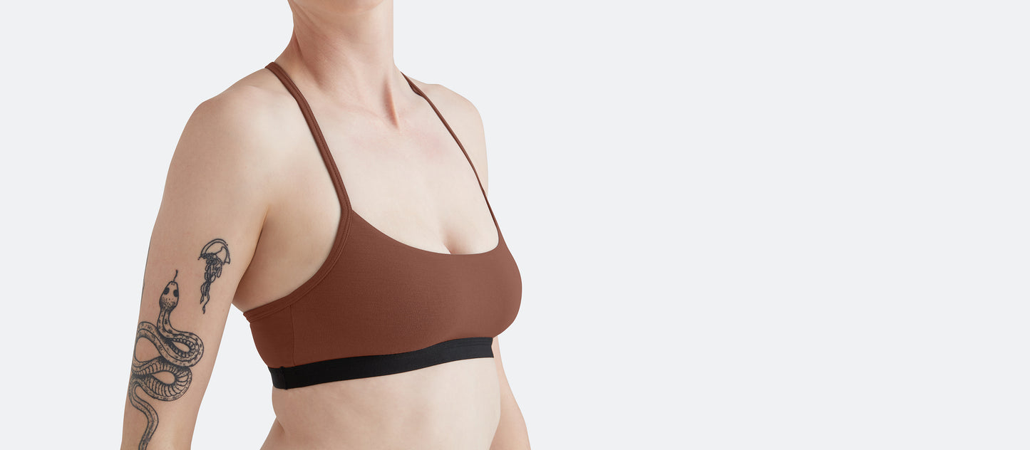 T-Back Bralette | Walnut Shell