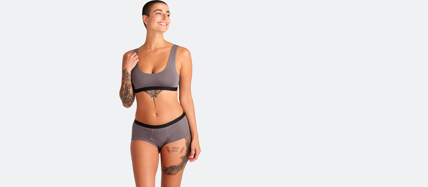 U-Back Bralette | Grey