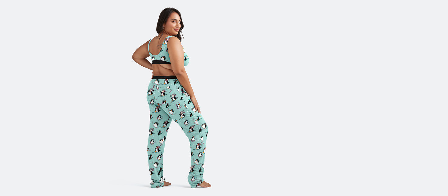 Women's Lounge Pants | Penguins on Skis