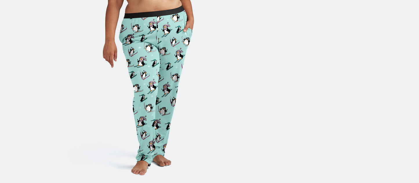 Women's Lounge Pants | Penguins on Skis