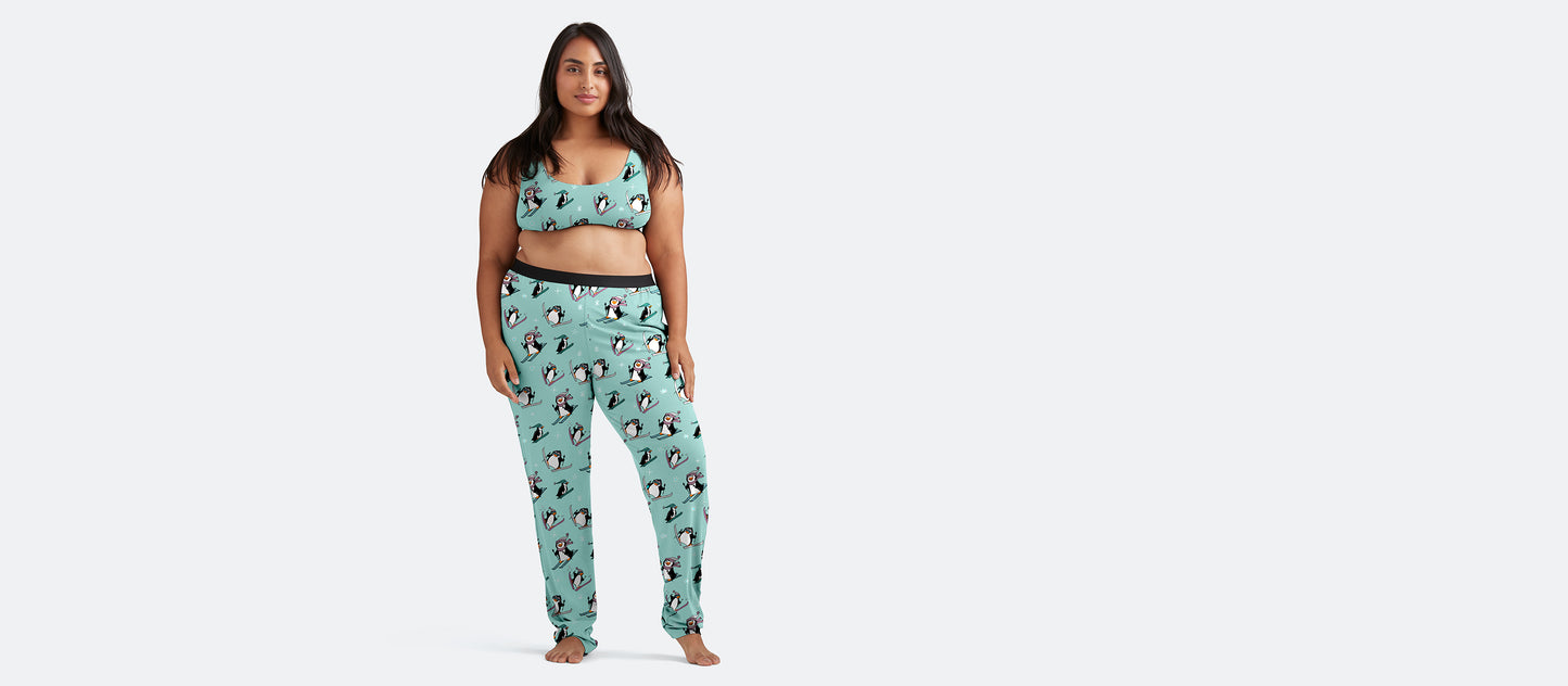 Women's Lounge Pants | Penguins on Skis