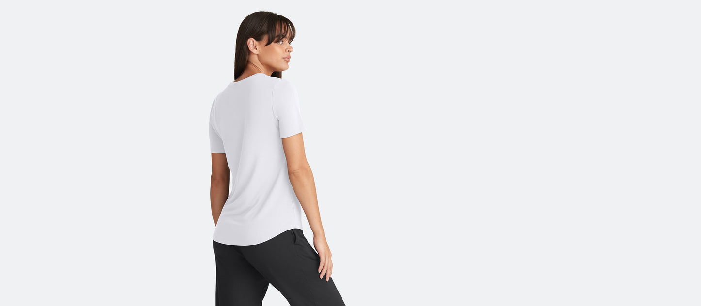 Women's Modal Crew Tee | White