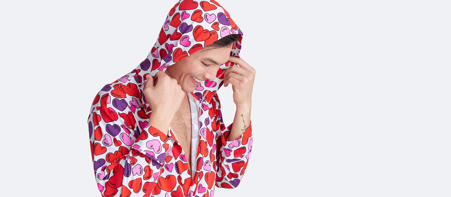 Unisex Hooded Modal Robe | Heart to Heart