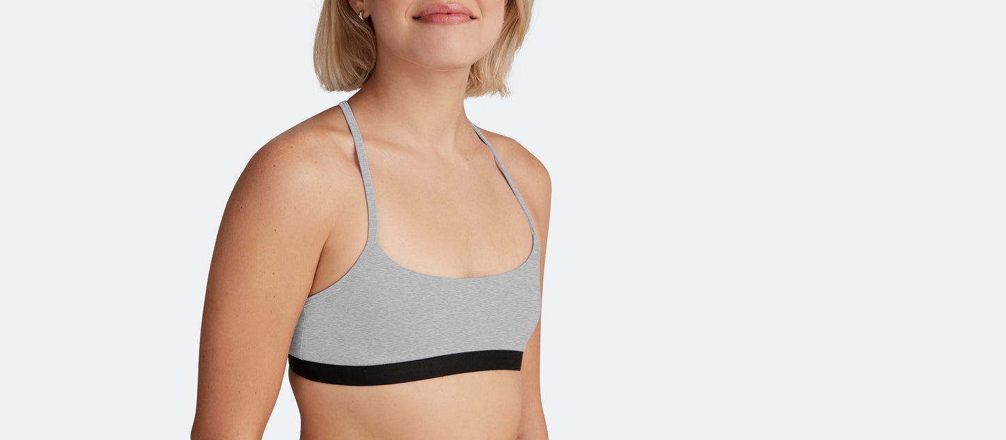 T-Back Bralette | Heather Grey