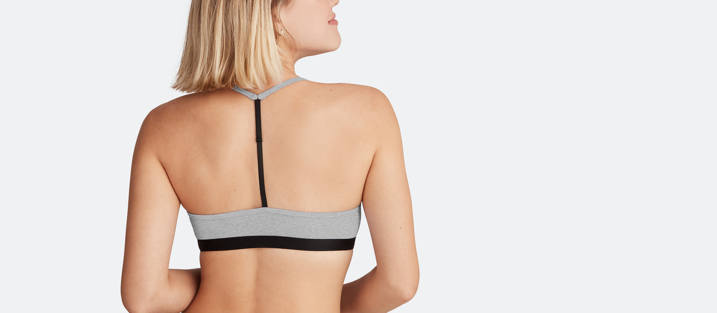 T-Back Bralette | Heather Grey