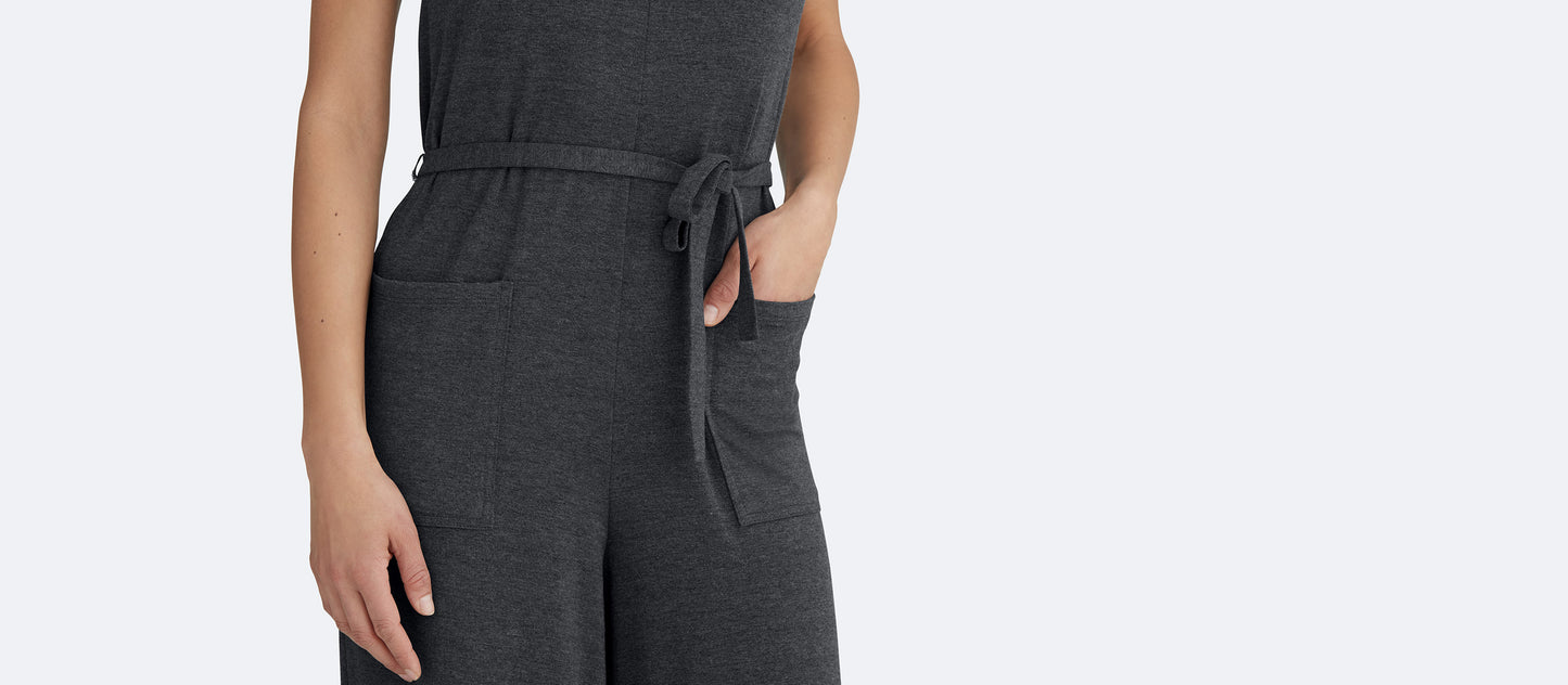 Women's Modal Jumpsuit | Heather Charcoal