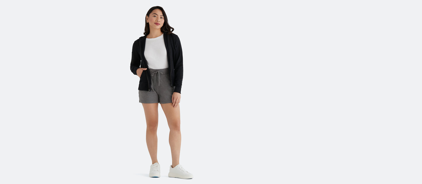 Women's French Terry Shorts | Heather Grey