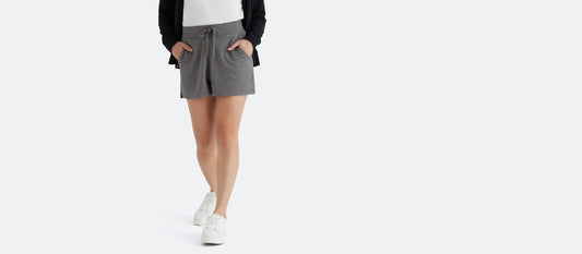 Women's French Terry Shorts | Heather Grey