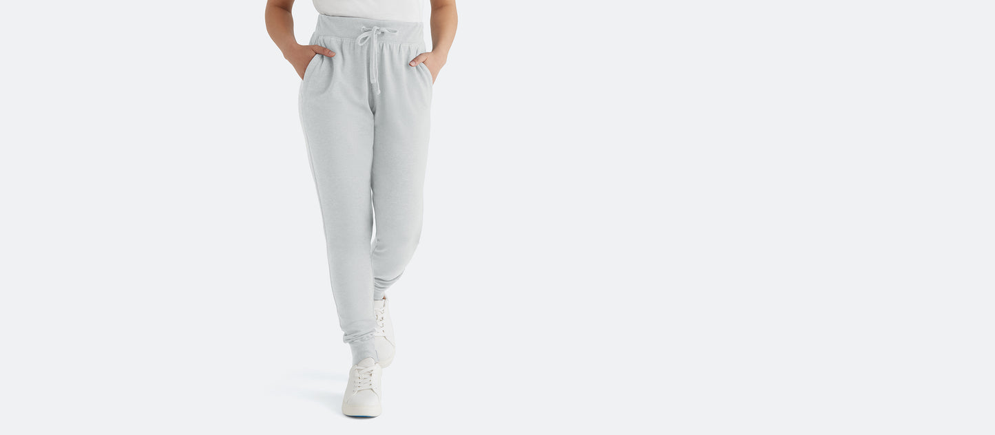 Women's French Terry Jogger | Light Heather Grey