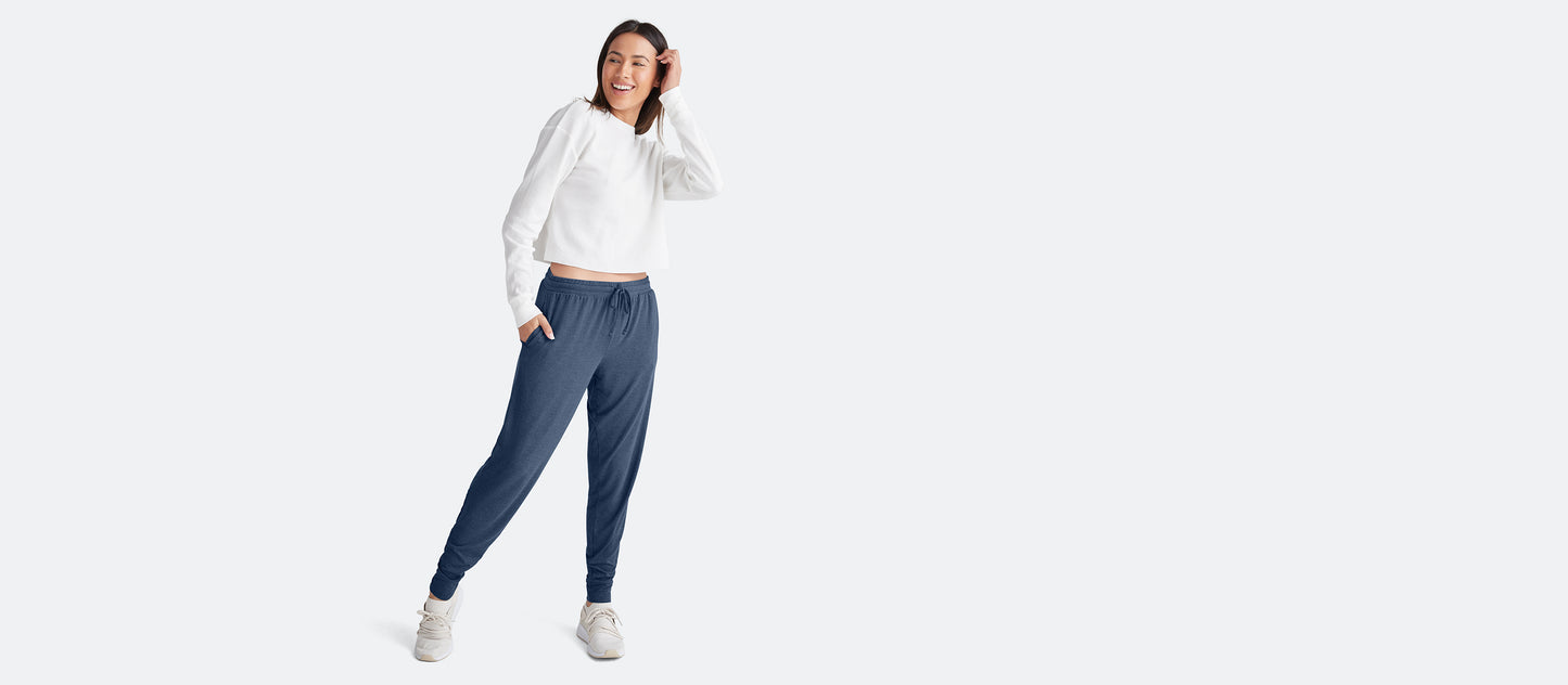 Women's Modal Jogger | Heather Navy