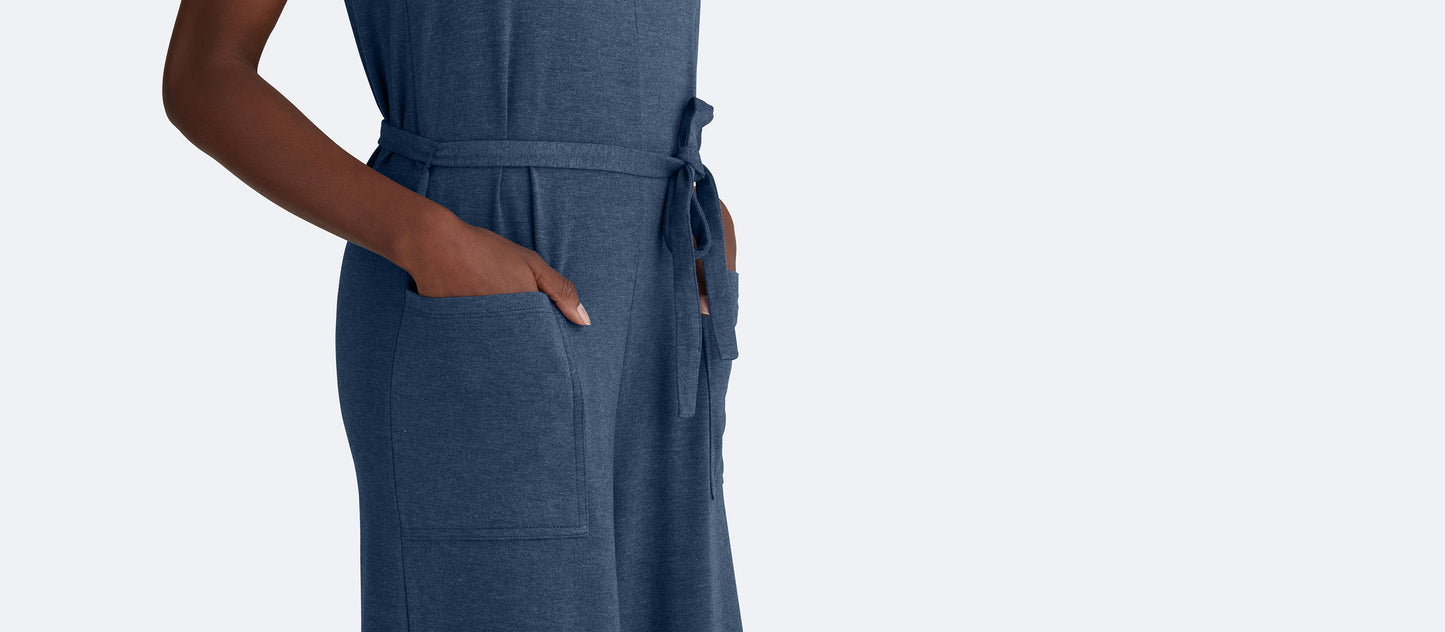 Women's Modal Jumpsuit | Heather Navy