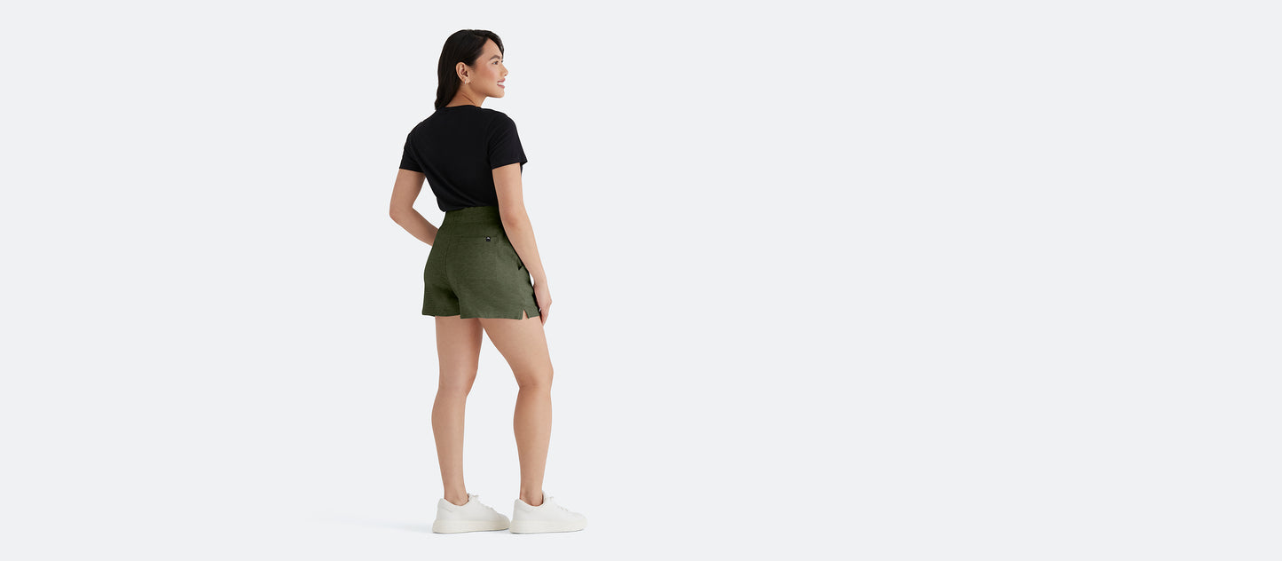 Women's French Terry Shorts | Heather Olive