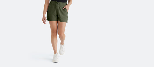 Women's French Terry Shorts | Heather Olive