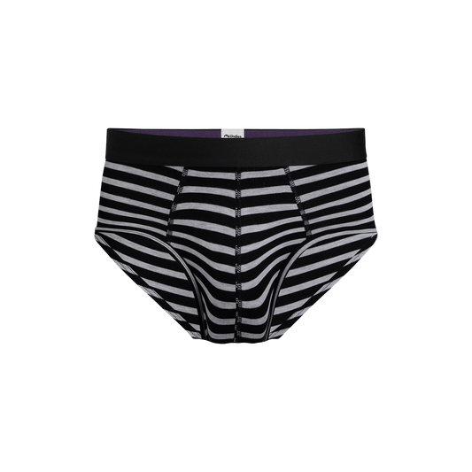 Brief | Heather Grey Stripes